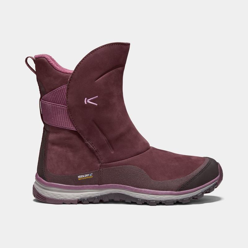 Keen Winterterra Deri Waterproof - Kadın Kışlık Bot - Bordo - Turkey (724659GZB)